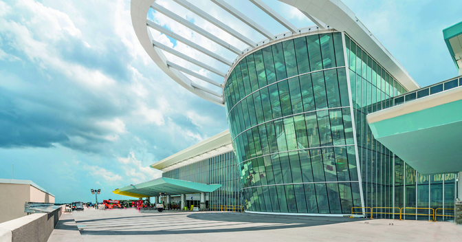 MCO Orlando International airport entrance